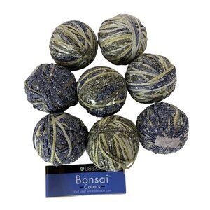 Berroco Bonsai Colors Bamboo Yarn Lot of 8 Balls Blue Gray No 4199 Made In Turke